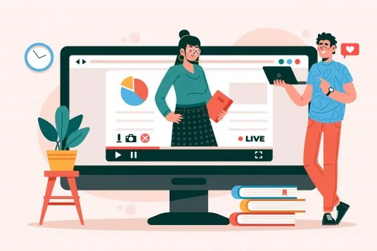 Онлайн видео обучение на компютър с преподавател и учебни материали