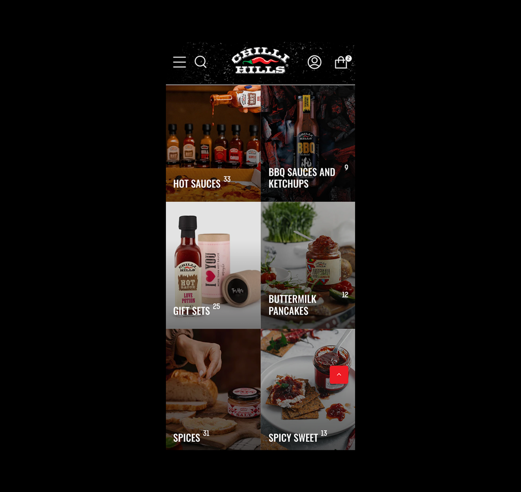 Мобилни продуктови категории в магазина на Chilli Hills