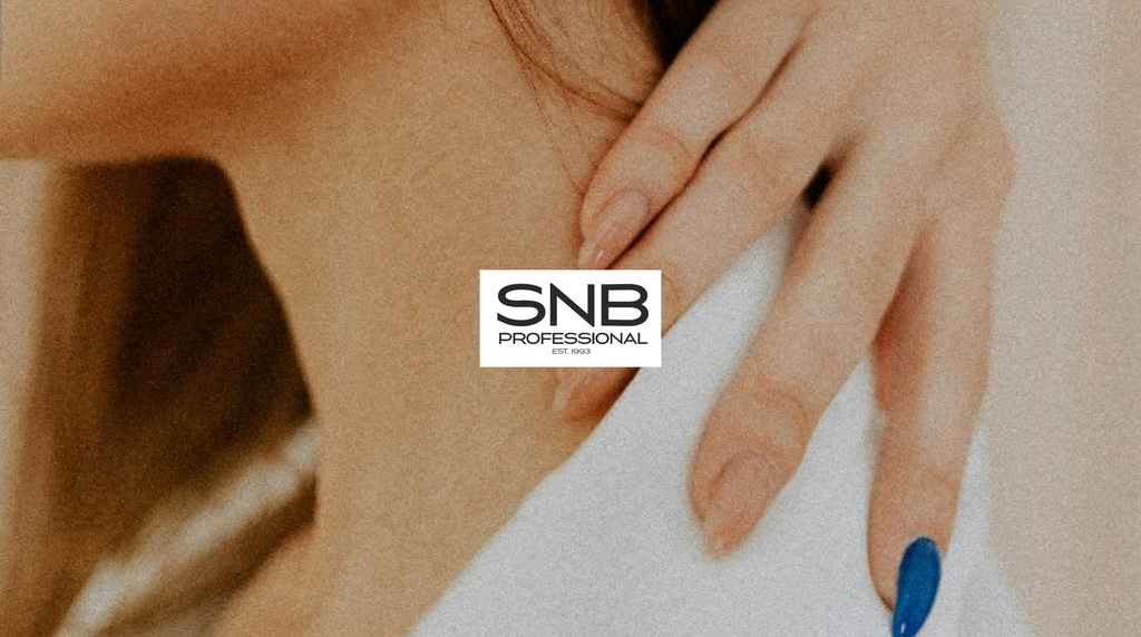 SNB Professional — логотип върху фотография на маникюр
